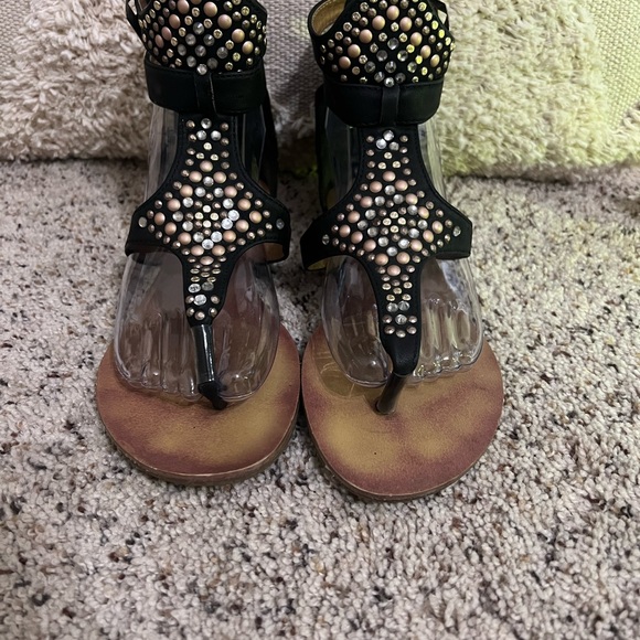 Rhinestone “Tali” Gladiator Sandals by Eddie Marc Extreme - Picture 2 of 8